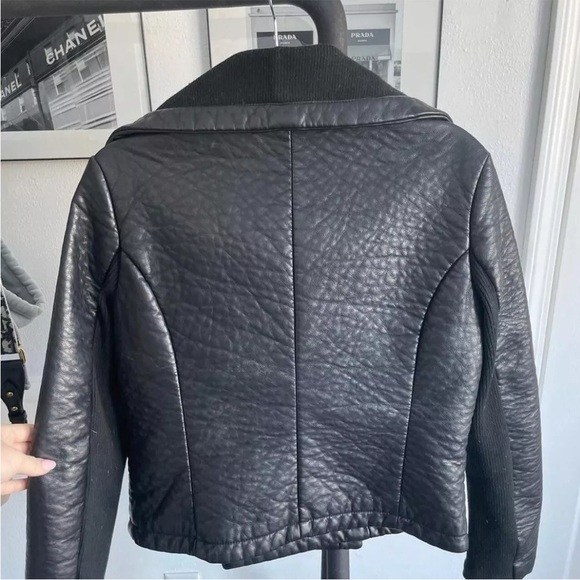 Urban Outfitters -Pins And Needles Vegan Leather Asymmetrical Moto Jacket, M - Picture 3 of 3